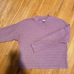 PINK ROSE Mock Neck Long Sleeve